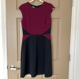 Wisp size 8 magenta and black business/professional dress